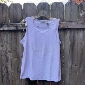 Basic Editions ribbed tank top sz. L